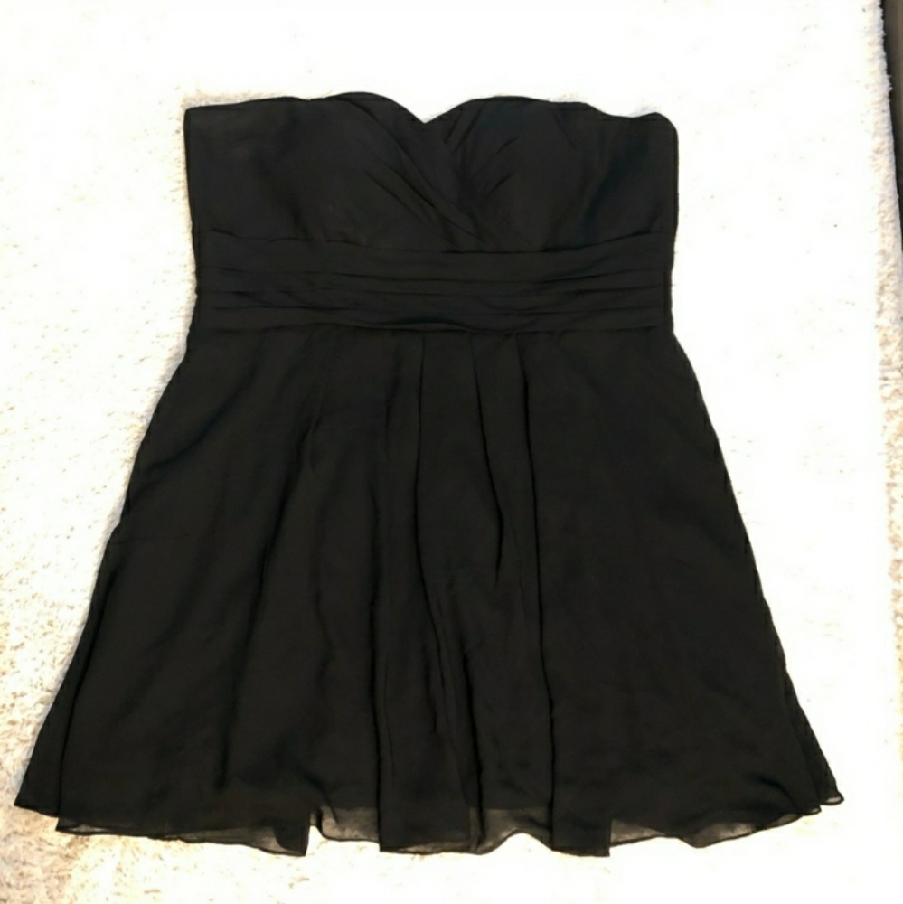 BLACK Strapless Sweetheart Neckline Dress Sz 24